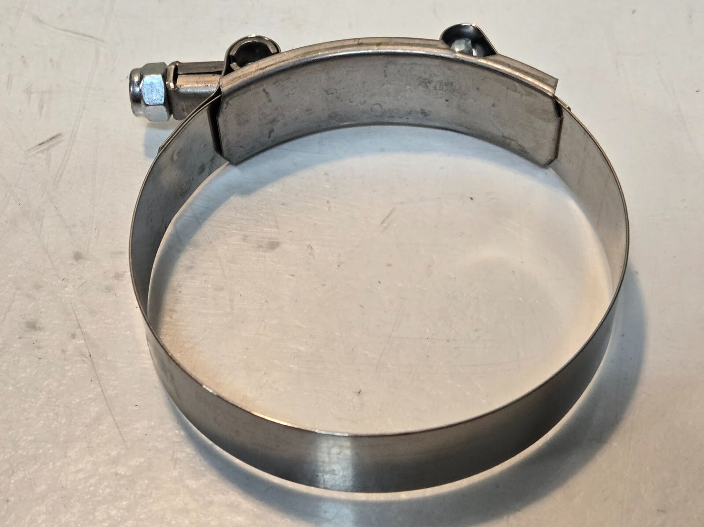 10 Quantity of Breeze T-Bolt Hose Clamps Min Diameter 3.25" SS Band (10 Qty)