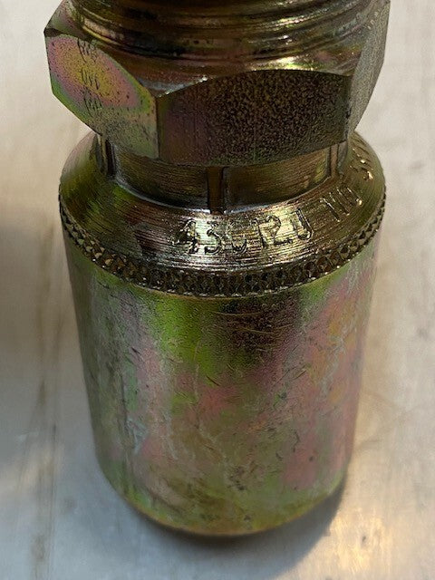 2 Quantity of Hydraulic Male Crimp Hose Fittings 43C12U | 43C12J | 911 (2 Qty)