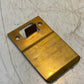 5 Quantity of Golden Metal Extended Lip Strike Plates 3-3/4" x 2-1/4" (5 Qty)