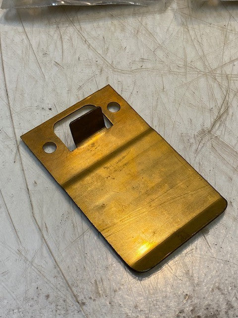 5 Quantity of Golden Metal Extended Lip Strike Plates 3-3/4" x 2-1/4" (5 Qty)