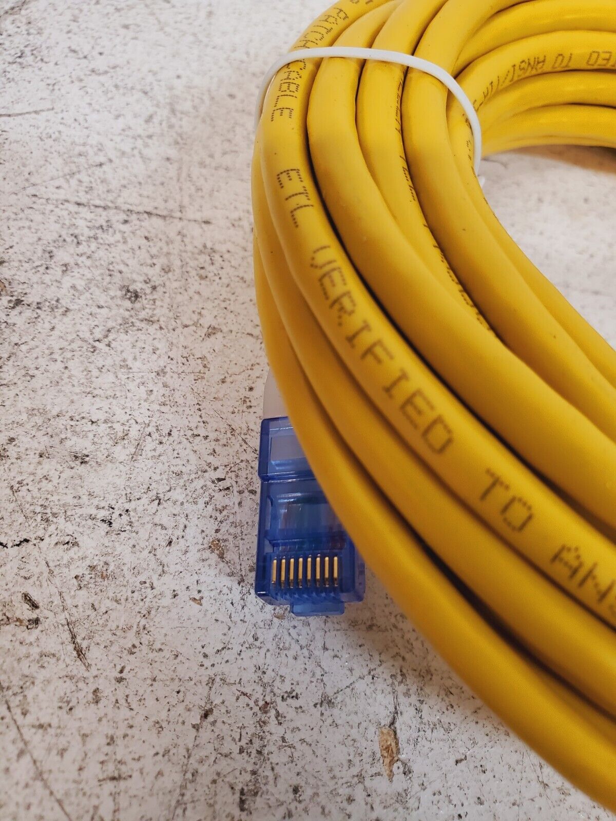 7 Quantity of Allen Tel Cat 5e Patch Cables 25Ft AT1525EV-YL (7 Qty)