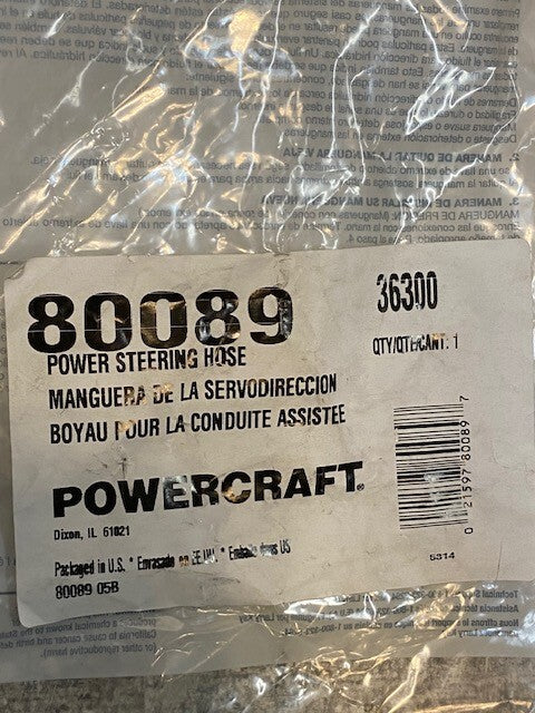 Powercraft Power Steering Hose 80089
