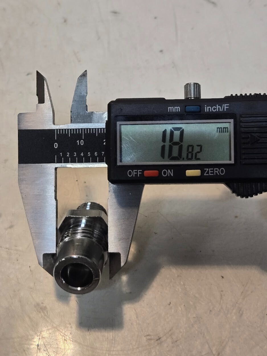 10 Quantity of Bay Corporation 1221-4DV DISS DV Adaptor 1/4" Male NPT (10 Qty)