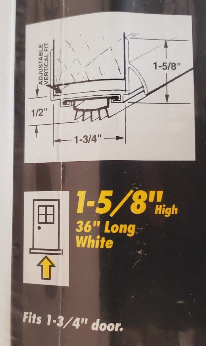 6 Qty. of MD U-Shaped Vinyl Door Bottom Weatherstrip Door Drip Cap 06403 (6 Qty)