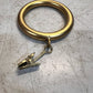 Clip Curtain Rings 2 Inch Set Of 5 Metal Drapery Hanging Rings For Widows