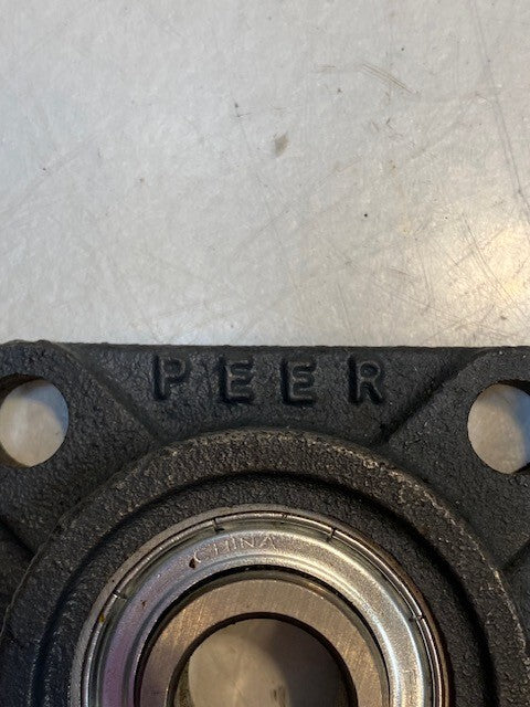 PEER 4-Bolt Flange F204 Insert Bearing FH204-12 | 19mm Bore 3-1/4" W