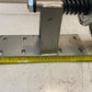 Heavy Duty Spring Loaded Gate Caster 6" Rubber on Cast Iron Wheel 150x50