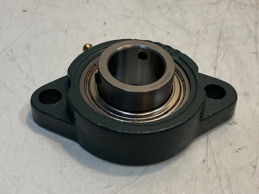 2-Bolt Flange F206 w/ SB206-18 Insert Bearing 28mm Bore 12mm Bolt Holes