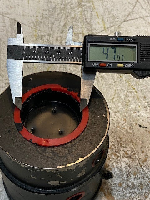 Hydraulic Oil Rotary Swivel Joint Cylinder 48mm Bore 4-1/4" OD 4-3/4" Tall