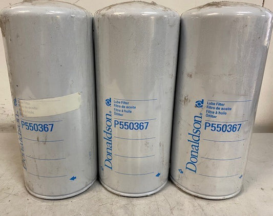 3 Quantity of Donaldson P550367 Spin-On Lube Filters (3 Quantity)