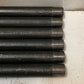 6 Quantity of 3/4" x 42" Black Pipes Both Ends Threaded (6 Quantity)