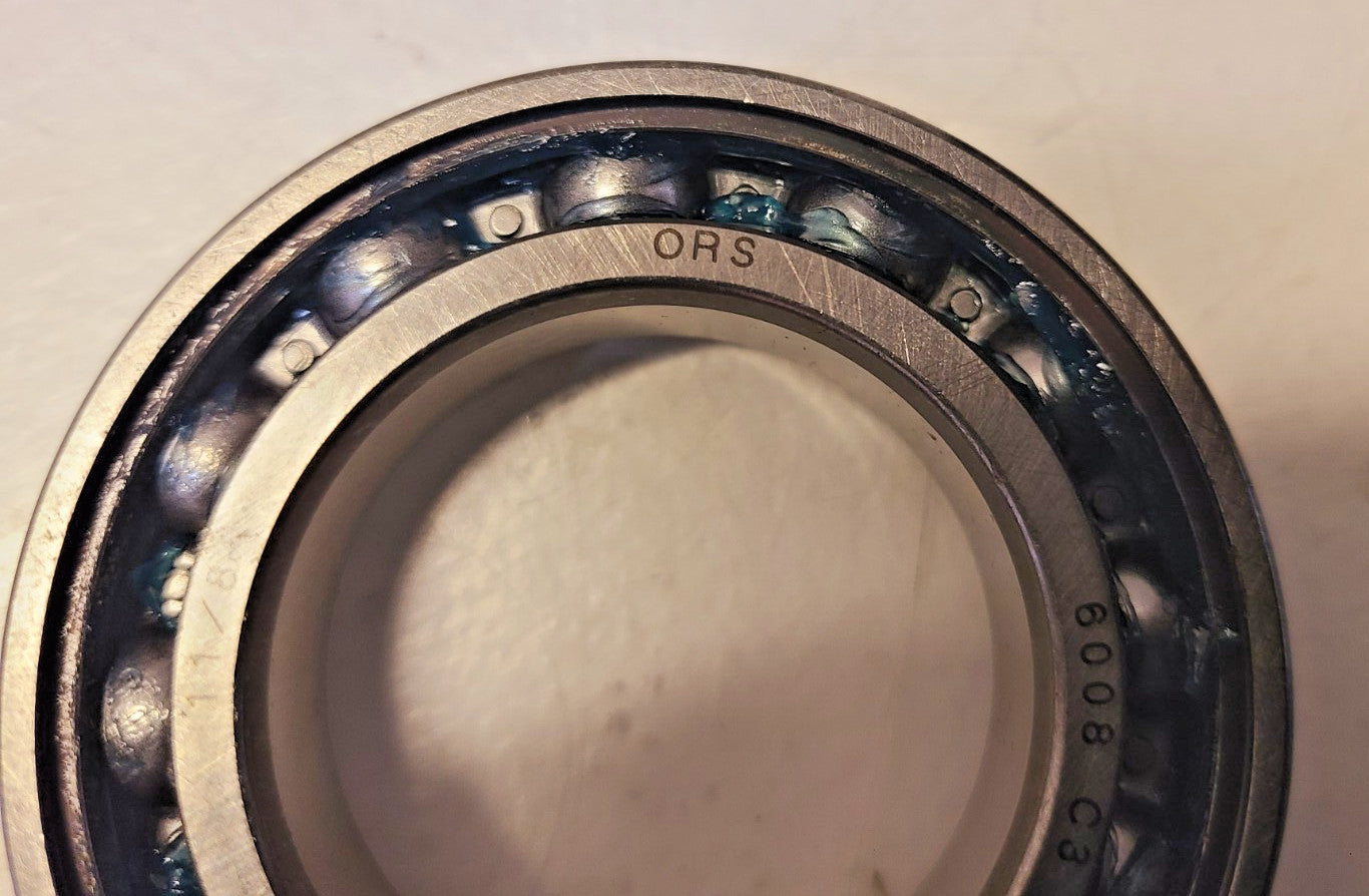 2 Quantity of ORS Deep Groove Ball Bearings 6008 RSR | 6008 C3 (2 Qty)