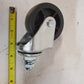 3 Qty of Swivel Thread Stem Wheels 3" (1 Wheel W/Break) Black (3 Quantity)