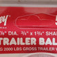 4 Qty. of Valley Trailer Hitch Balls 5001 | 1-7/8"x3/4"x1-3/4" | 2000 Lb (4 Qty)