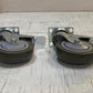 2 Pack of Equiptment Plate Casters with 4in Polyurethane Wheels (2 Quantity)