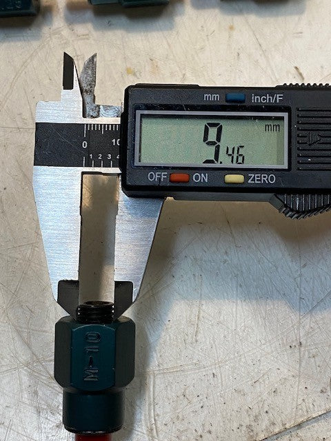 7 Quantity of M-10 1.25 Check Valves 44mm Long 19mm OD 9mm Thread (7 Quantity)