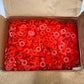 Box of 1000 Red Rubber Washers/Grommets 20mm OD 10mm ID (1000 Quantity)