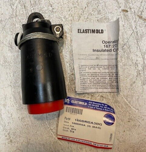 Elastimold 160DRGA Insulated Cap w/ Ground Lead 160DRGA3BG