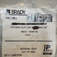 Brady Y917292 White & Clear Labels 1.5"x4" 1,000 Stickers