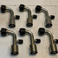 6 Quantity of 90 Degree Hose O-Ring Fittings 4-1/2" L 31mm OD 11mm ID (6 Qty)