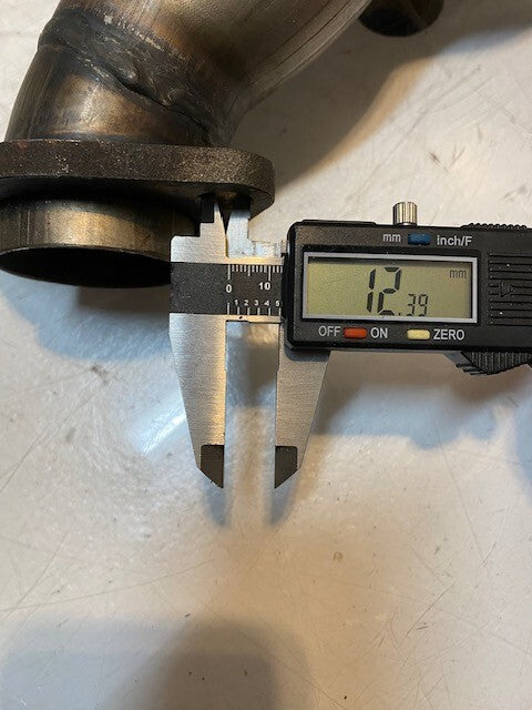 6-Branch Exhaust Header 28" L 15" W 5" H 53mm Main Bore 39mm Center Bore