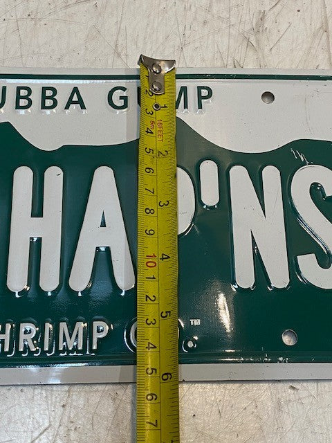 Bubba Gump Shrimp Co. It Hap'ns License Plate 09F-0669