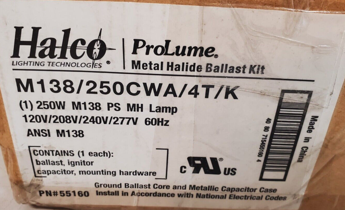 Halco Pulse Start Metal Halide Ballast 55160 | M138/250CWA/4T/K | 250W