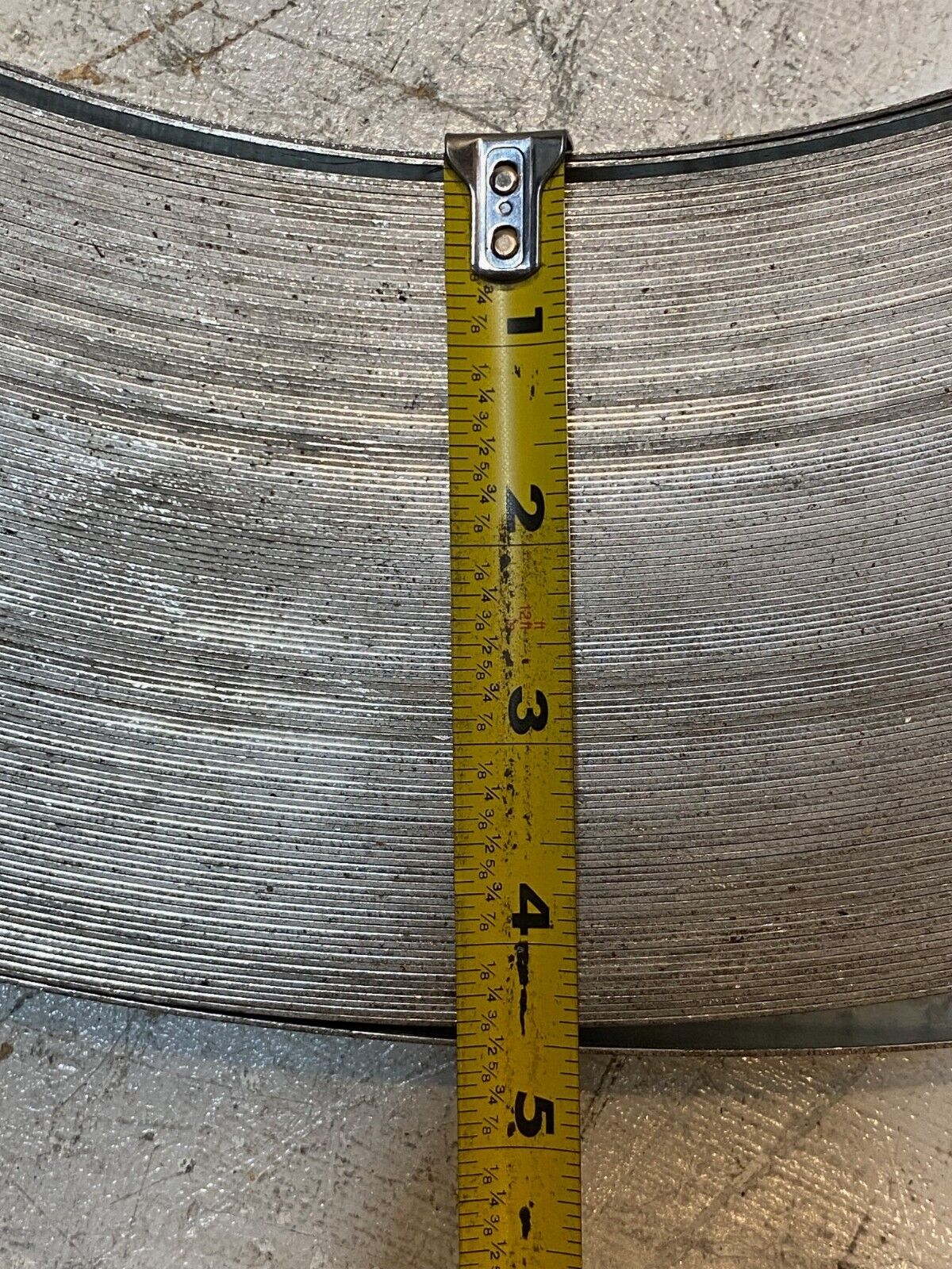 Standard Grade 1-1/4" Steel Strapping 96 lbs, 24-1/2" OD, 4-1/2" Thick