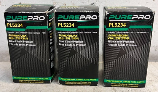 3 Quantity PurePro Pl5234 Premium Engine Oil Filter Cartridges Maintenance Packs