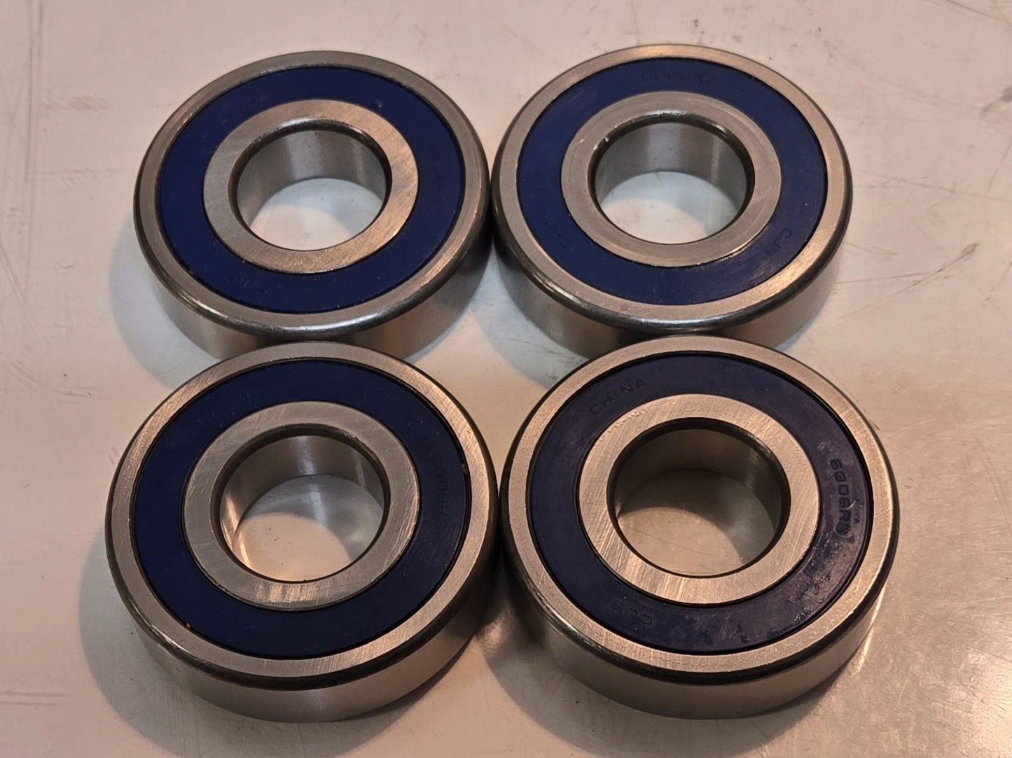 4 Quantity of CJB Blue Shielded Ball Bearings 6306RS | 72 mm OD (4 Quantity)