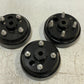 3 Qty of Golf Cart Brake Drum Hub Assys 4-Bolt 6-1/2" OD 19mm Bore (3 Qty)