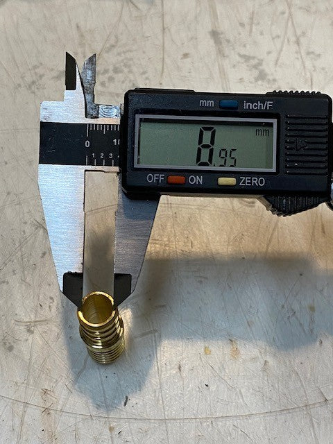 28 Qty of PB Crimp Polybutylene Adapter Couplings 1-1/4" Long 19mm OD (28 Qty)