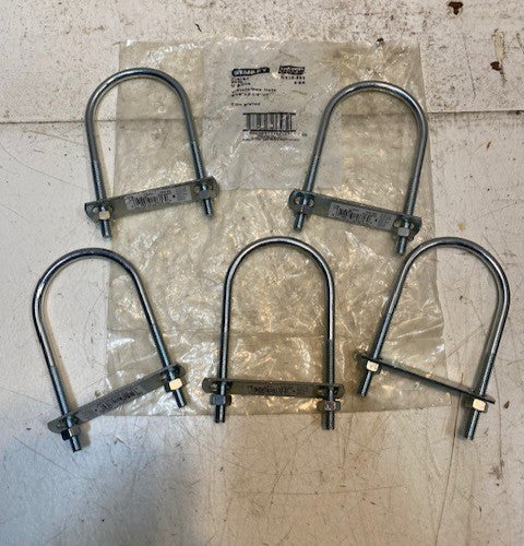 5 Quantity of STANLEY 2190BC U-Bolts w/ Plate & Hex Nuts (5 Quantity)