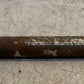 Metal Rear Axle Shaft 21-3/8In Heavy Equipment Industrial Drivetrain Unit