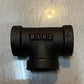 8 Quantity of Dyna Systems 41821003 Ward Black Malleable Pipe Tees 3/8" (8 Qty)