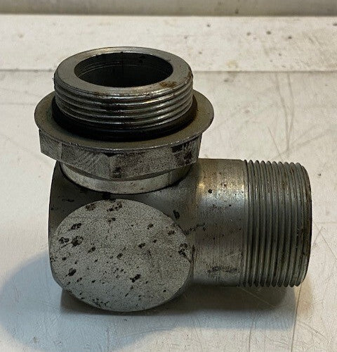 Hydraulic Elbow Adapter 3-1/2" L 3-1/4" H 47mm OD Thread 33mm ID