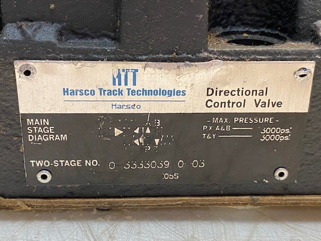 Harsco Track Technologies HTT Directional Control Valve 0-3333039-0-03