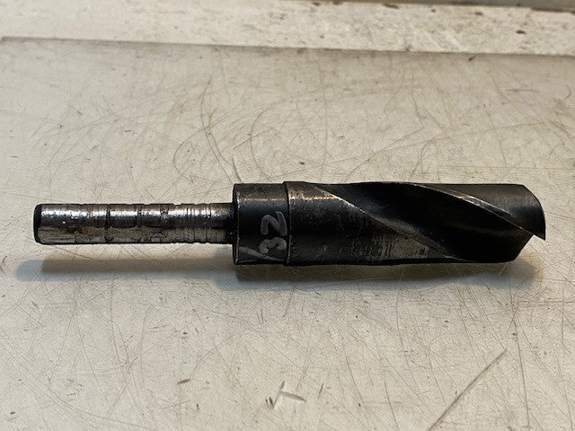 HSS 1-1/32" Drill Bit 6-1/8" Long 12mm End 26mm OD