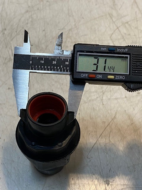 Conduit Female Union Fitting 4" Long 55mm Outside Diameter 45mm Hex