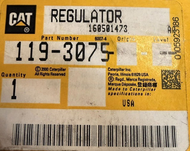 Caterpillar 119-3075 Water Temperature Regulator Thermostat Kit Cooling System
