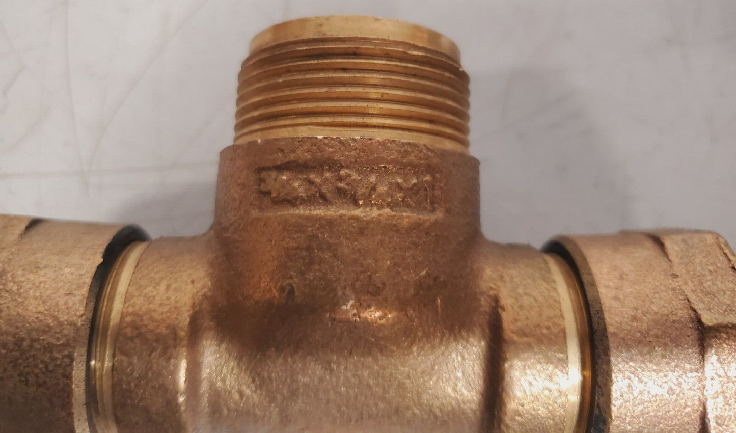 2 Qty. of Mueller Brass Service Tee 110 CTS Ends 3/4 x 3/4 x 1 | H-15381 (2 Qty)