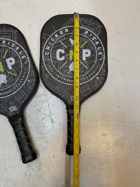 Pair of 2 Tria Milia Carbon USA Pickleball Approved Paddles 16" L 7-3/4" W