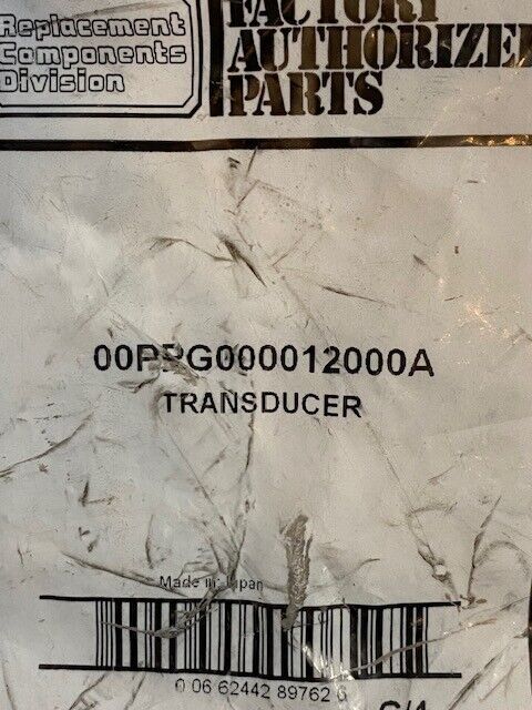 Factory Authorized Parts 00PPG000012000A Discharge Transducer