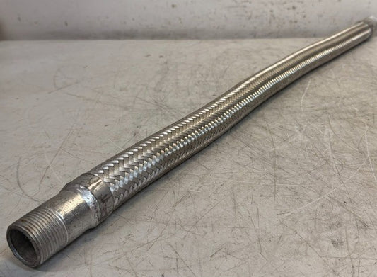 Braided Stainless Steel Flexible Metal Hose 32 In Length Industrial Plumbing