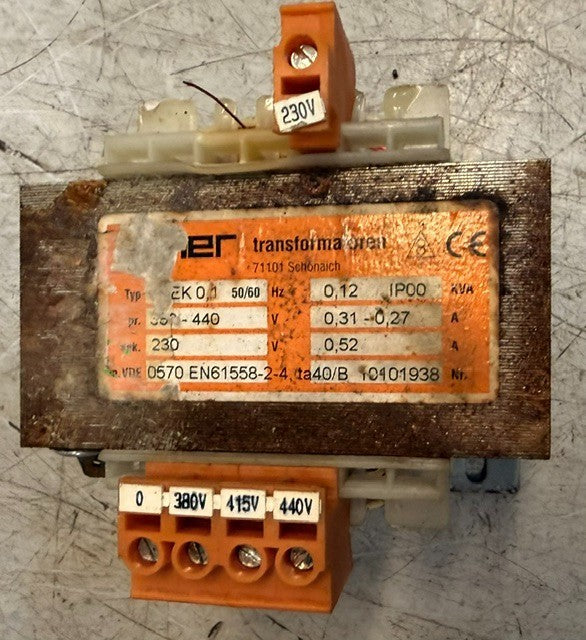 Ulmer Transformatoren Single-Phase Control Isolating Transformer 71101 UNTESTED