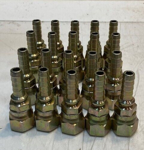 20 Quantity of Gates OE 8 Flare Male Barbed Hose Fittings (20 Quantity)