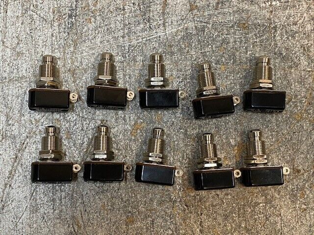 10 Qty SCI R13-85 Carling Electric Guitar Foot Soft Touch Push Switches (10 Qty)