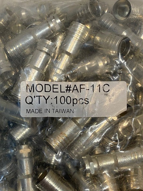 2 Bags of 100 Pcs of NCM Solutions AF-11C Hex Crimp Connectors (200 Pcs Total)