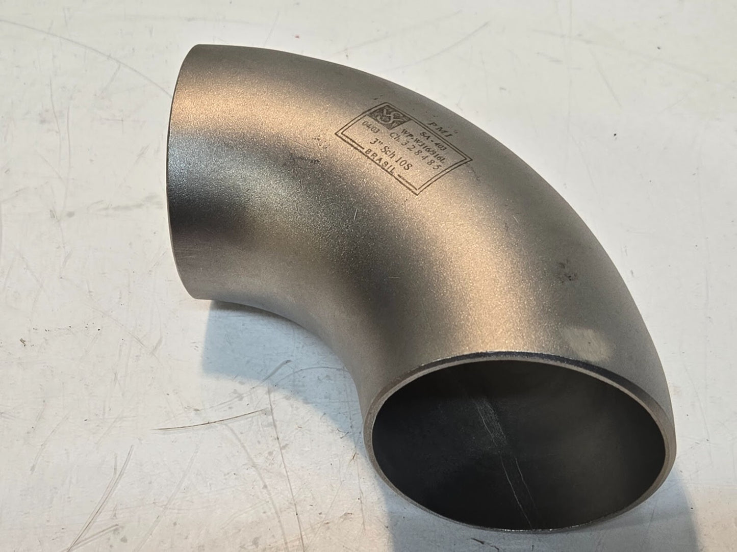 2 Quantity of 90 Degree 3" Sch 10S Pipe Fittings | WP-W316/316L | SA-403 (2 Qty)