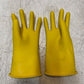 Salisbury Size 9.5 Class 0 Yellow Rubber Insulating Gloves 11" Long